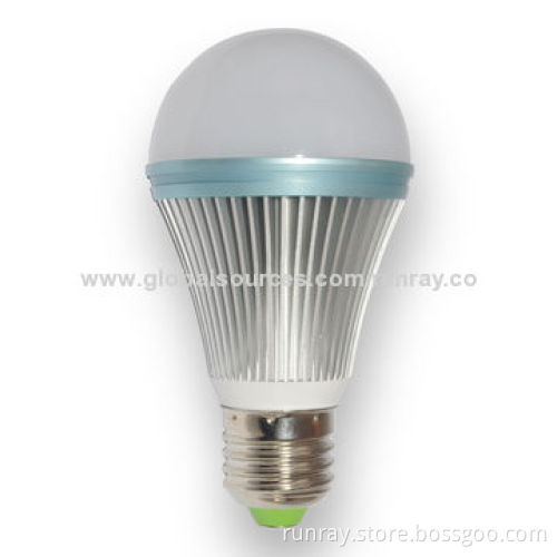 Factory Price 7W Dimmable LED Bulb, 85-265V AC or 12V DC, Aluminum Housing, CE Mark
